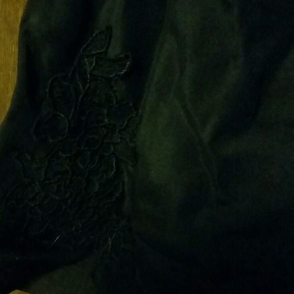 GOLD HARSH Black Silk and Lace Camisole  - Large - Picture 3 of 12